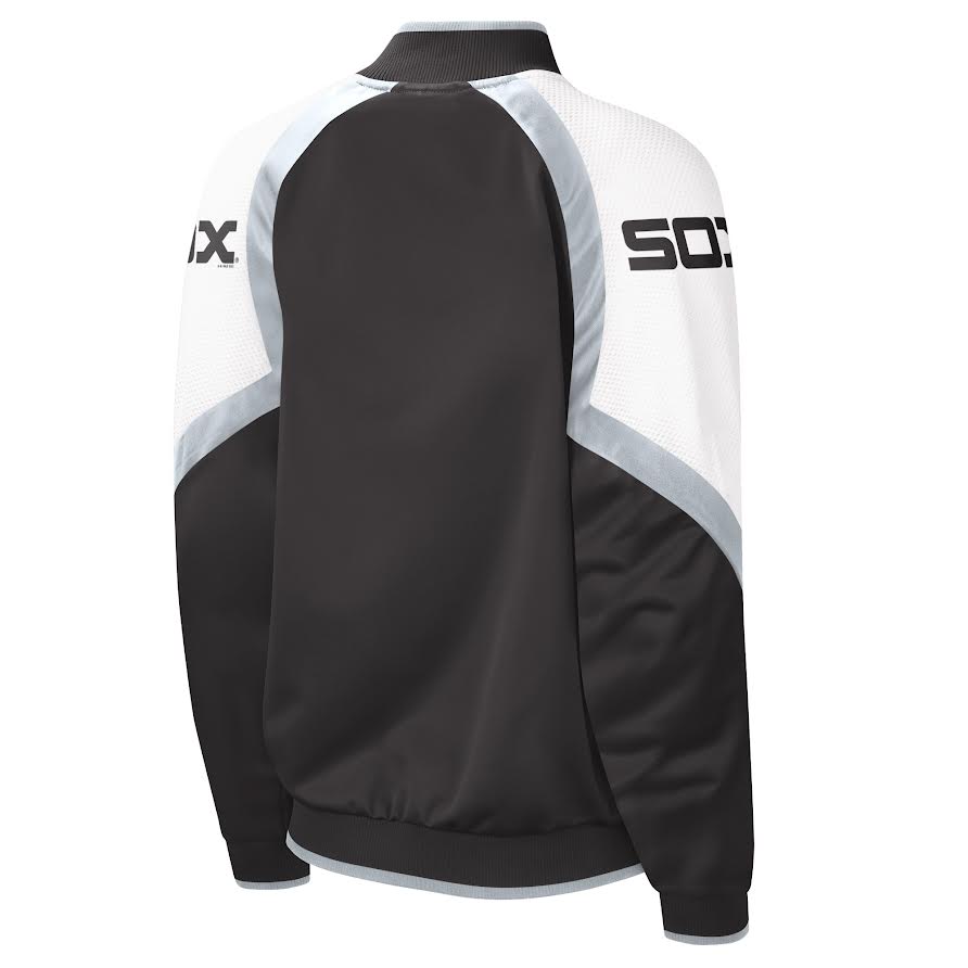 Women's Chicago White Sox Starter Cooperstown Collection Black Batterman Full Zip Track Jacket