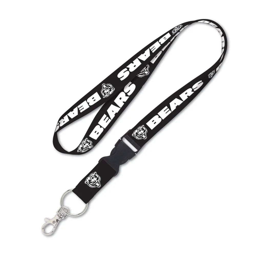 Chicago Bears Retro Black and White 1" Lanyard By Wincraft