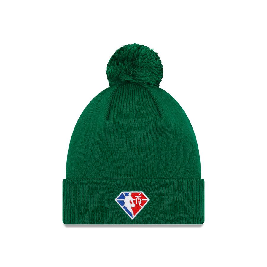 Boston Celtics '21 NBA City Edition New Era Kelly Green Alternate Cuffed Knit Hat