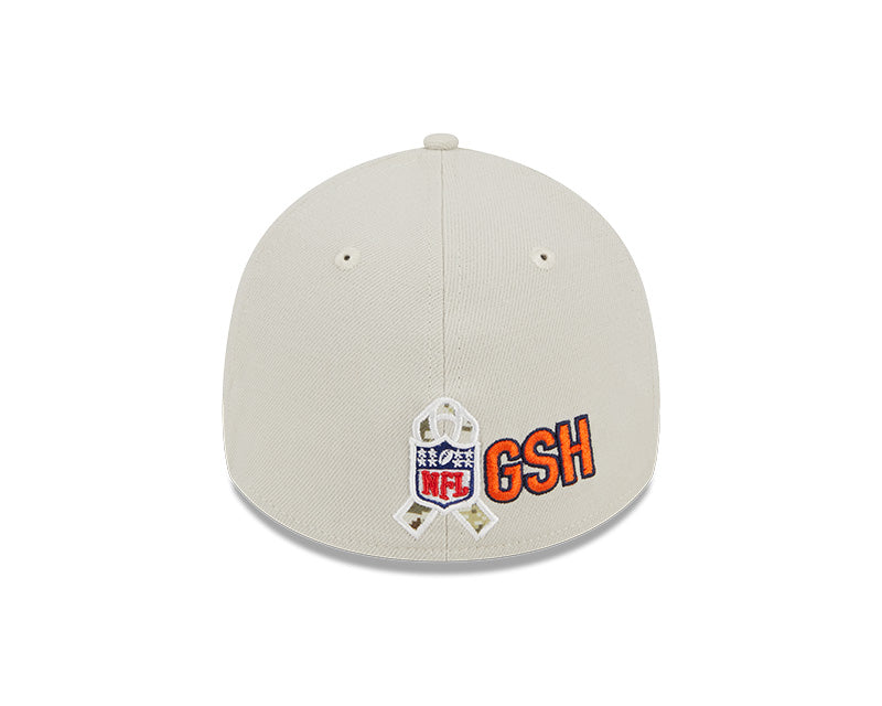 Men's Chicago Bears New Era Stone 2023 Salute to Service Secondary Logo 39THIRTY Flex Hat