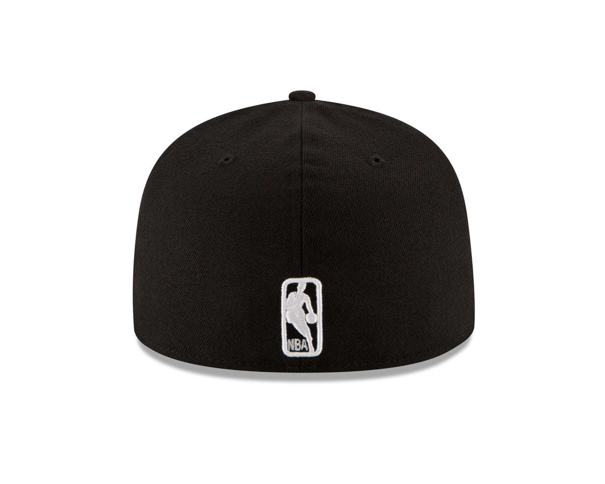 Men's NBA Chicago Bulls Black/White 59Fifty Fitted Hat