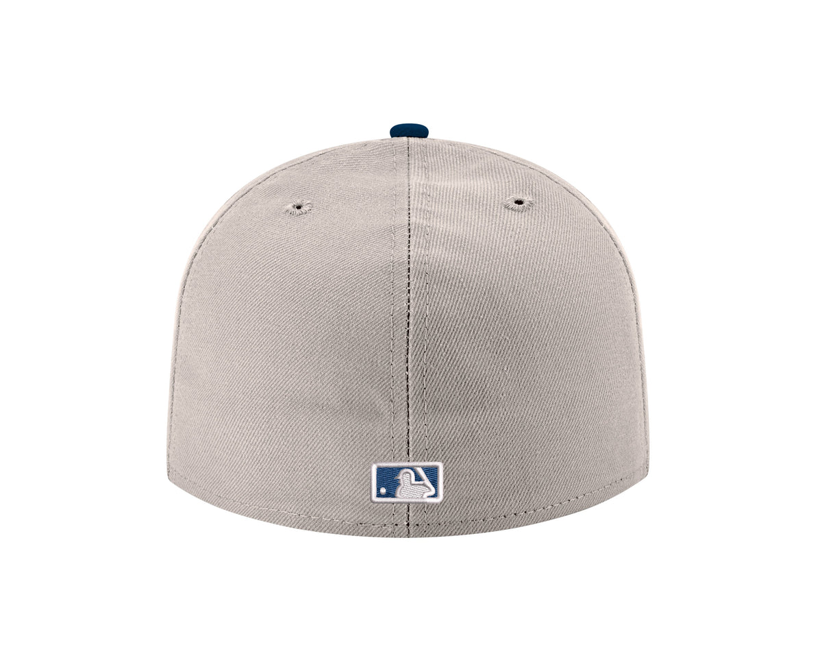 Chicago Cubs Stone/Navy Spring Training Bear New Era 59FIFTY Fitted Hat