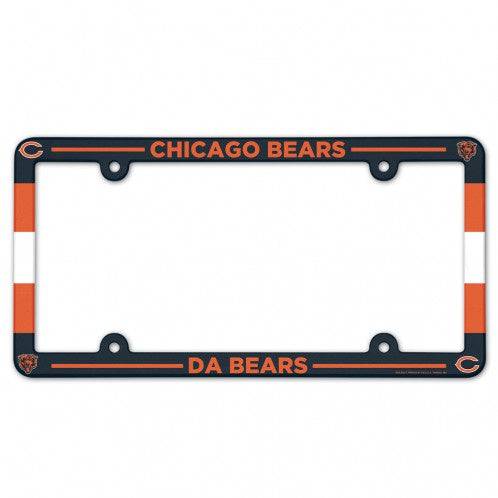 Chicago Bears "Da Bears" Plastic License Plate Frame