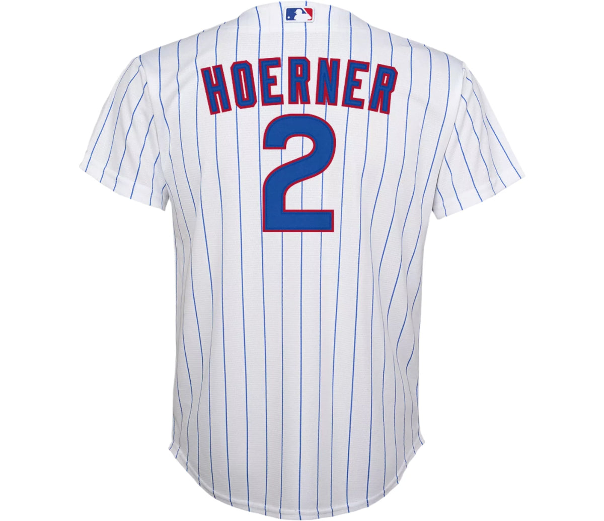 Youth Nike Nico Hoerner Chicago Cubs White Home Game Replica Jersey