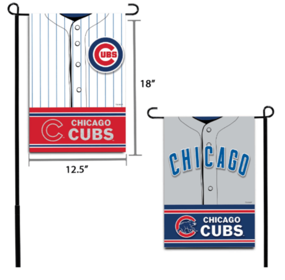 Chicago Cubs MLB 12.5X18" Decorative Jersey Garden Flag