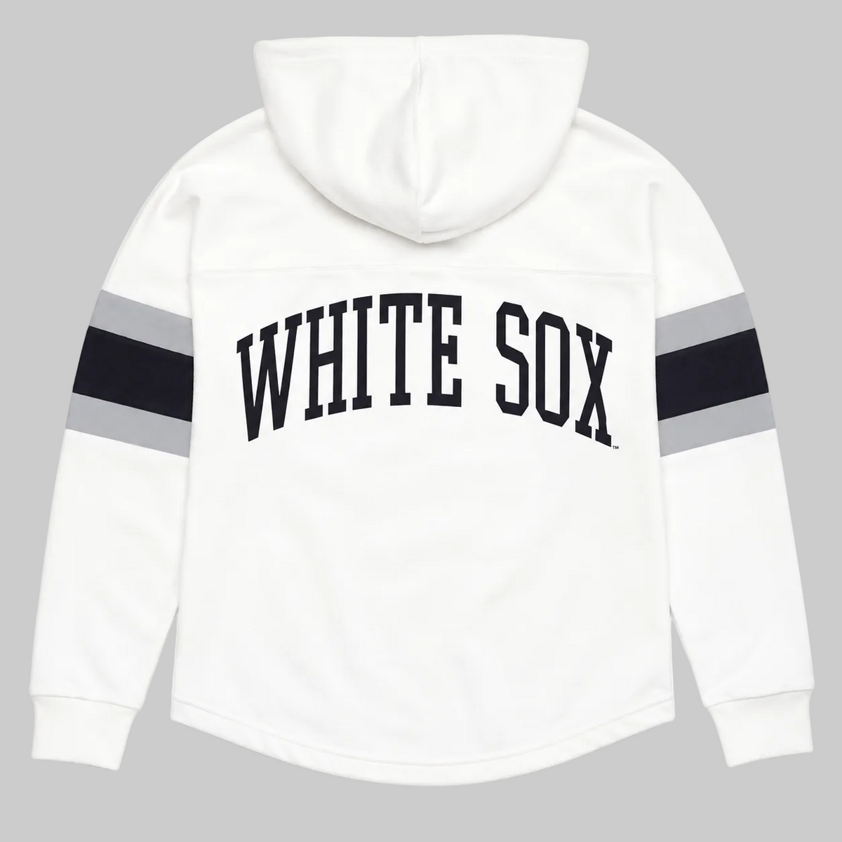 Women's Chicago White Sox Game Plan White Long Sleeve Lace Hooded Tee