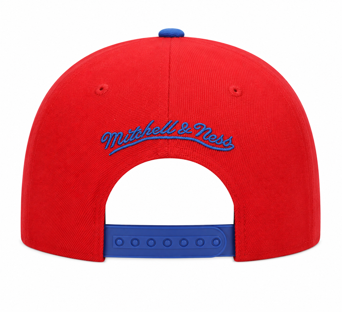 Men's Mitchell & Ness Philadelphia 76ers Hardwood Classics Red/Blue 2 Tone Adjustable Snapback Hat