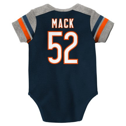 Newborn/Infant Khalil Mack Chicago Bears Name And Number Short Sleeve Creeper