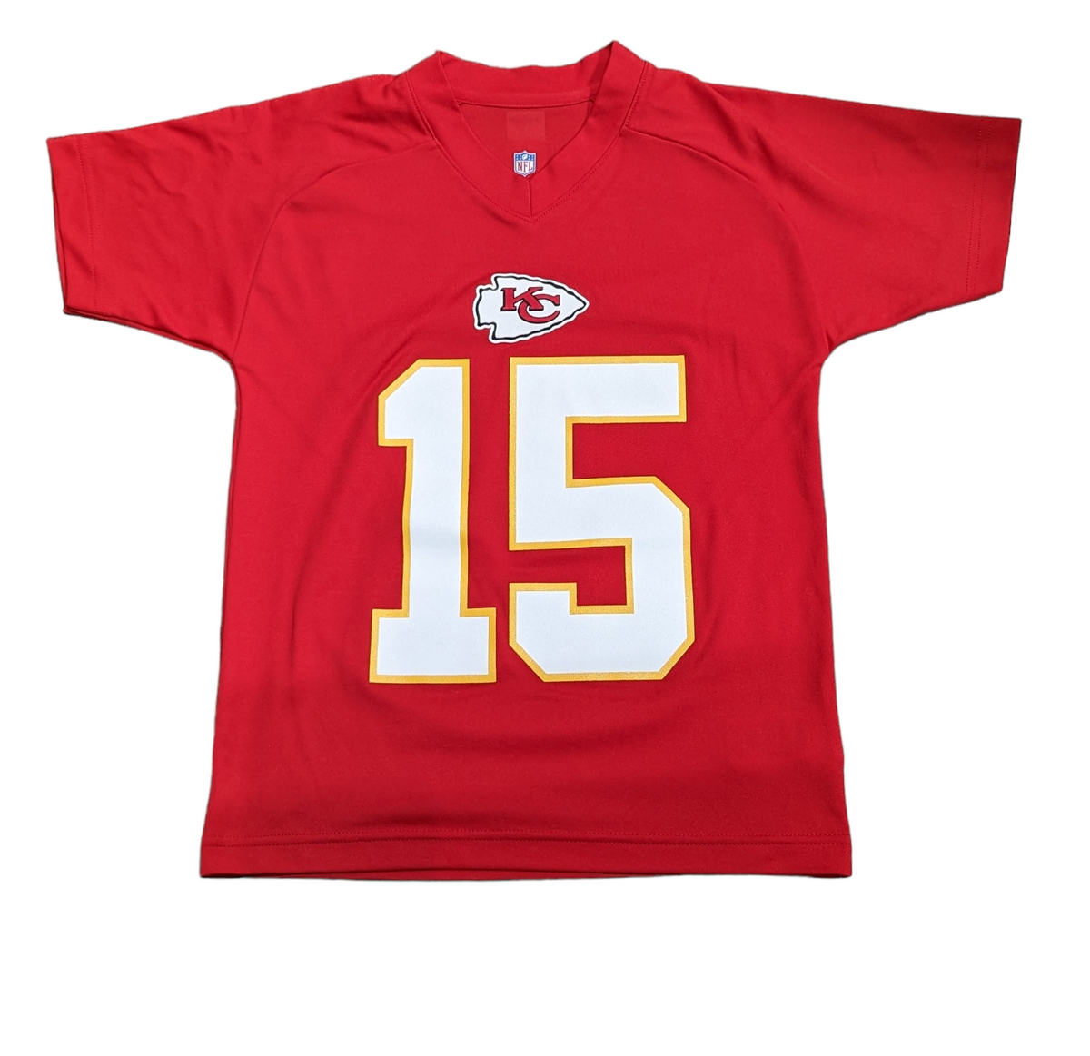 Youth Patrick Mahomes Kansas City Chiefs Red Performance Jersey Tee