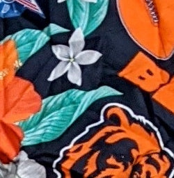 Men's Bears Floral Button Down Hawaiian Shirt