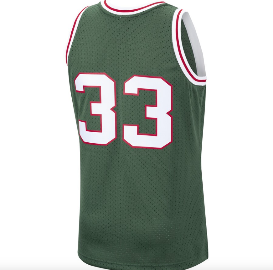 Men's Kareem Abdul-Jabbar Milwaukee Bucks Mitchell & Ness 1970-71 Hardwood Classics Swingman Jersey - Hunter Green