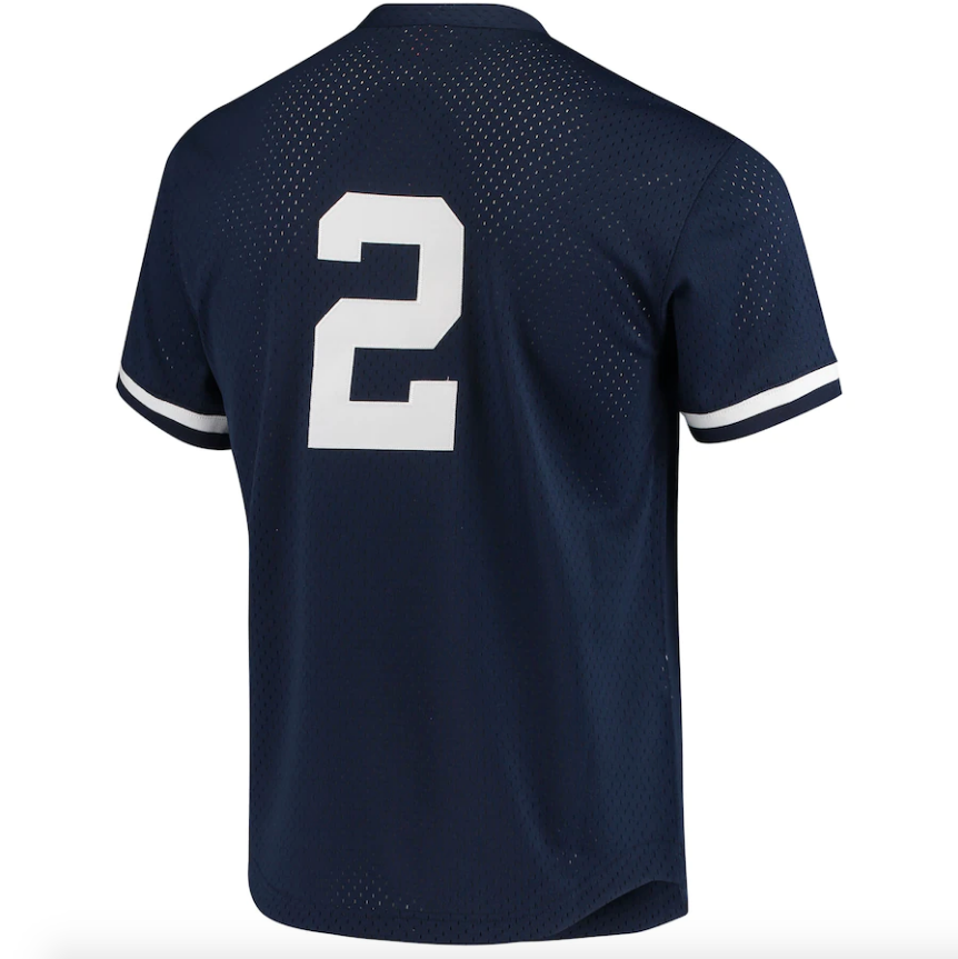 Men's New York Yankees Derek Jeter Mitchell & Ness Navy Cooperstown Collection 1995 Batting Practice Jersey