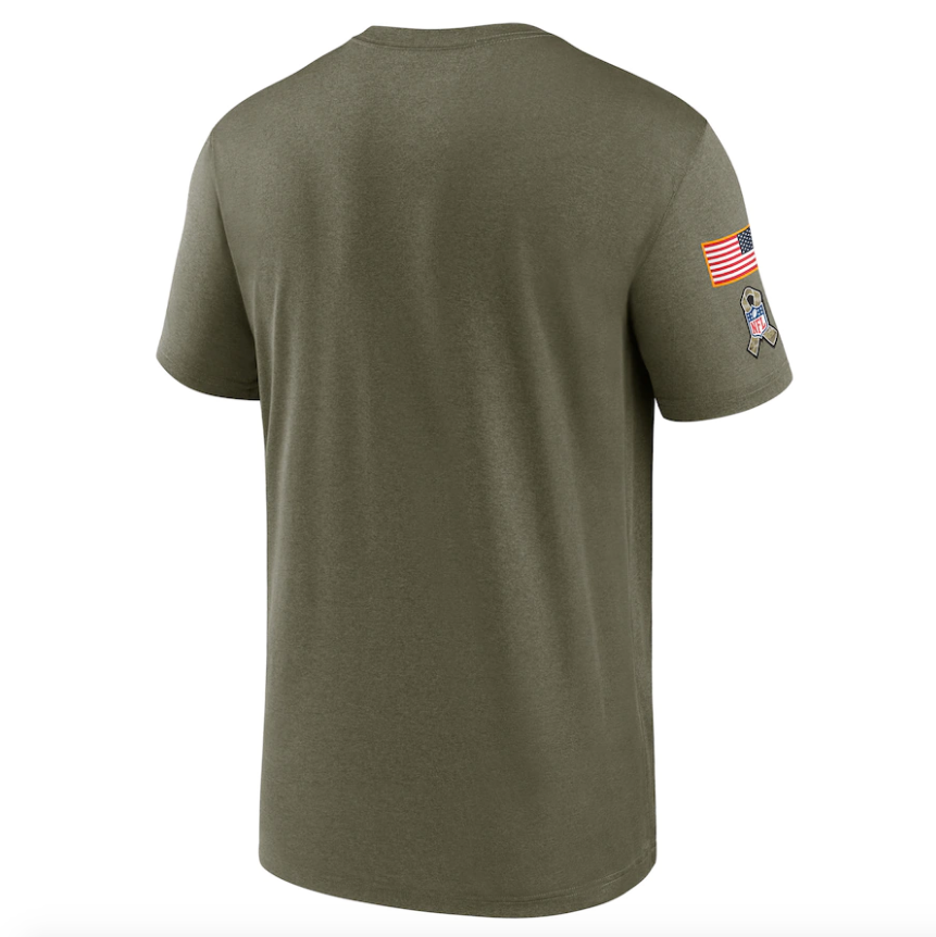 Men's Miami Dolphins Nike Olive 2021 Salute To Service Legend Performance T-Shirt