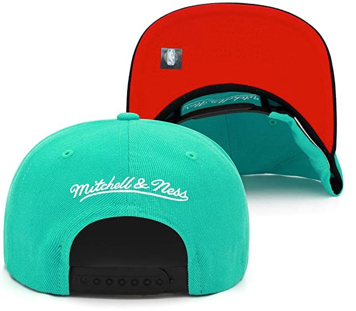 Men's Vancouver Grizzlies Mitchell & Ness Teal NBA Core Basic HWC Adjustable Snapback Hat