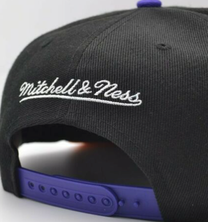 Men's Mitchell & Ness Phoenix Suns Basic Core Black/Purple Adjustable Snapback Hat