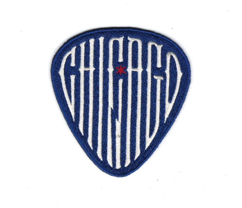 Chicago Cubs 2nd Alternate Blue Guitar Pick Sleeve Patch
