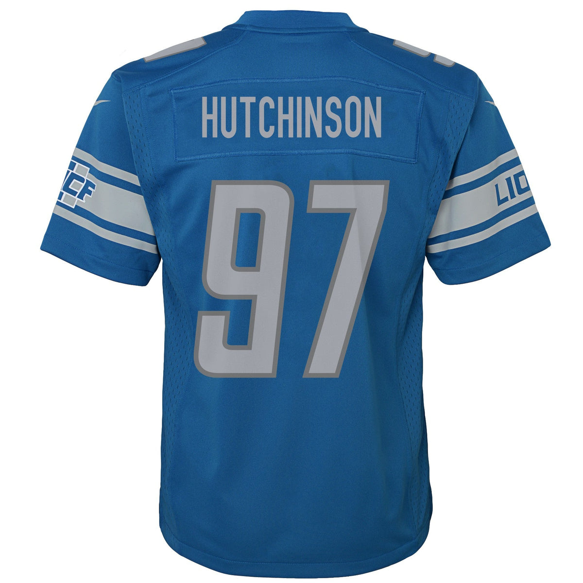 Youth Detroit Lions Aidan Hutchinson Nike Blue Game Jersey