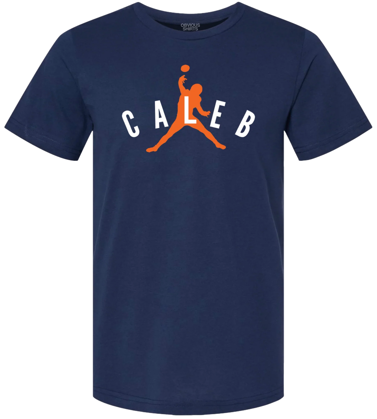 Men's Caleb Williams Obvious Shirts Air Caleb Navy Tee