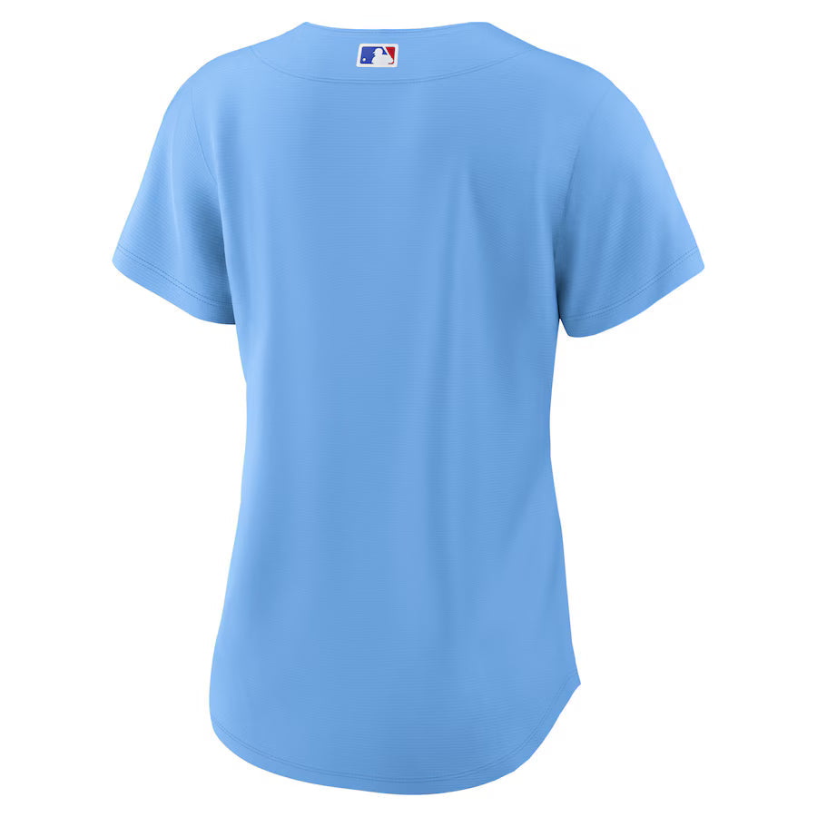 Women's Chicago Cubs Nike Alternate 2 Light Blue Replica Jersey