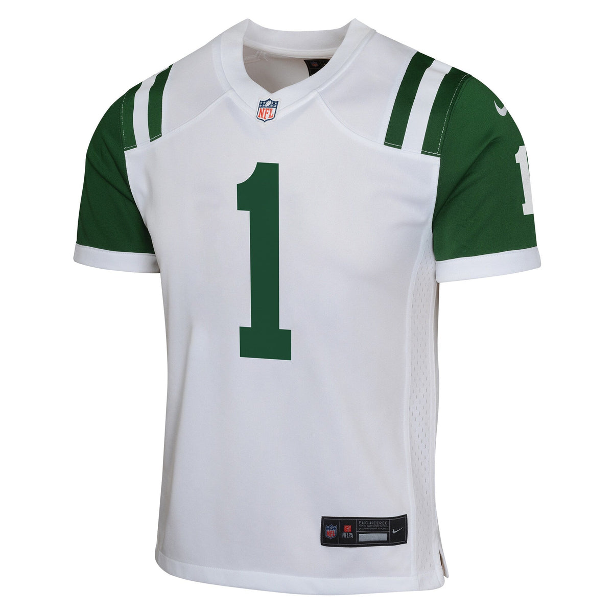 Youth Sauce Gardner New York Jets Nike Classic Alternate White Game Replica Jersey