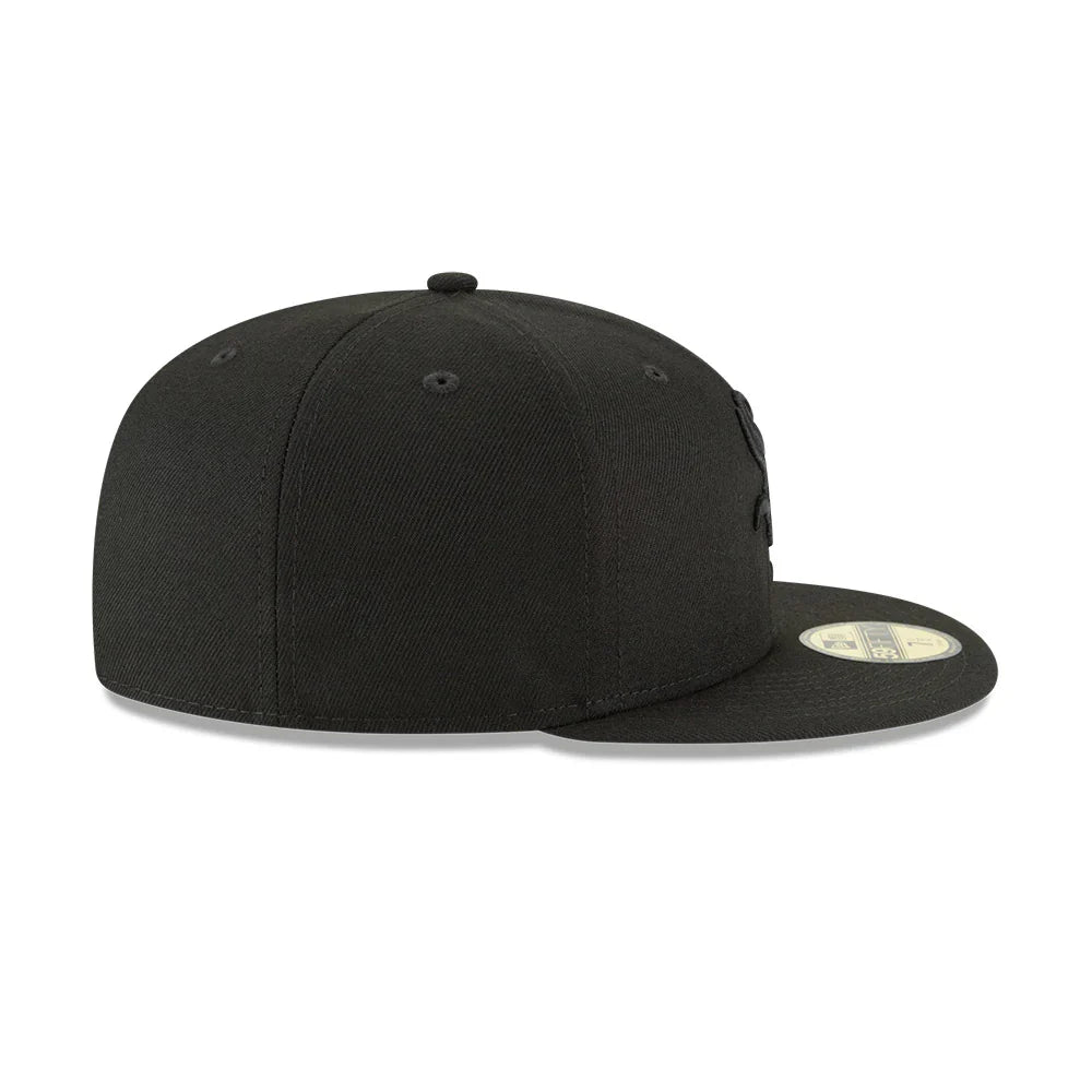 Men's Chicago White Sox New Era Tonal Black On Black 59FIFTY Fitted Hat