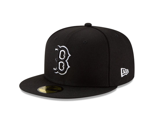 Boston Red Sox New Era B-Dub 59FIFTY Fitted Hat - Black