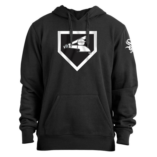 Mens Chicago White Sox New Era Black Batting Practice Logo Hoodie