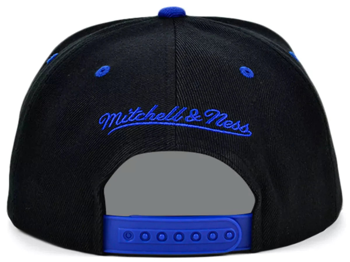 Men's Charlotte Hornets Mitchell & Ness NBA Black Royality Snapback Hat