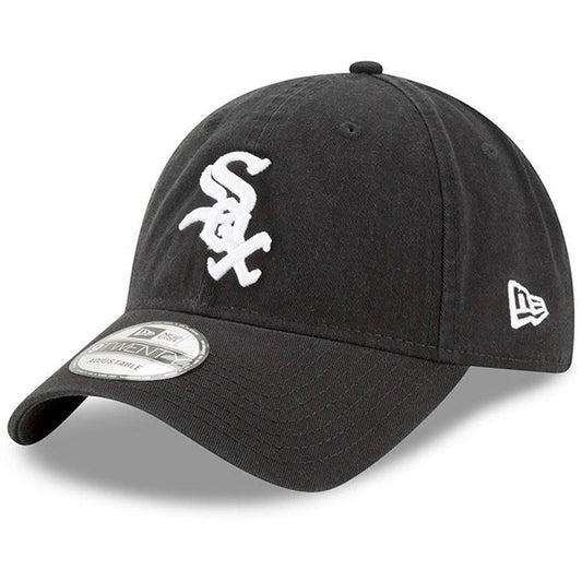 Men's Chicago White Sox New Era Black Game Replica Core Classic 9TWENTY Adjustable Hat