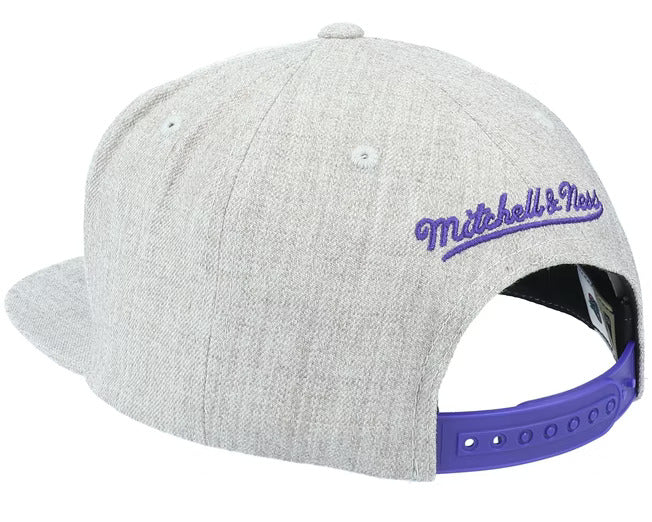 Utah Jazz HWC Gray Heathered 2.0 Mitchell & Ness Snapback Hat