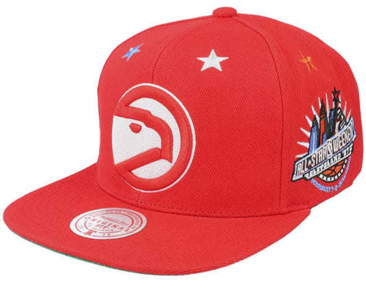 Atlanta Hawks NBA 97 Top Star HWC Red Mitchell & Ness Snapback Hat