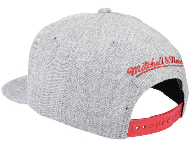 Atlanta Hawks Team Heathered Gray 2.0 Mitchell & Ness Snapback Hat
