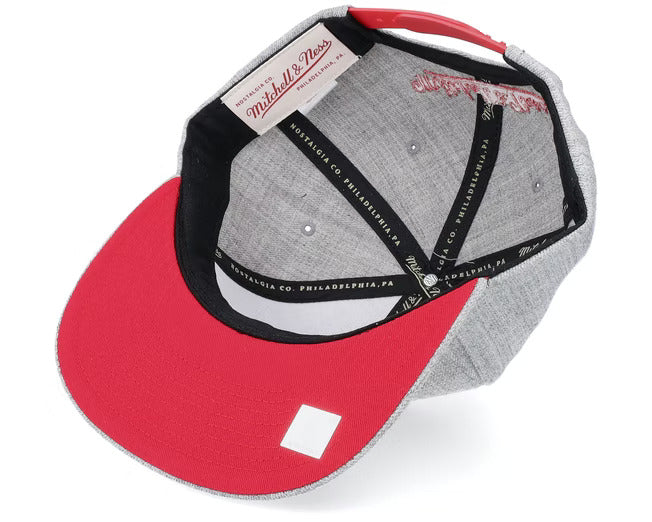 Atlanta Hawks Team Heathered Gray 2.0 Mitchell & Ness Snapback Hat