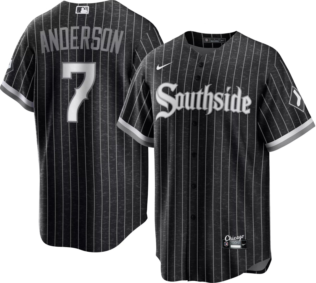 Men's Tim Anderson Chicago White Sox Nike Black City Connect Premium Stitch Replica Jersey