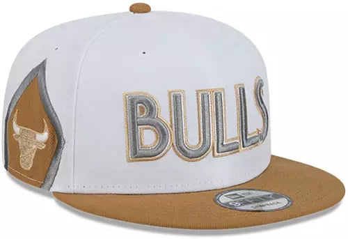 Chicago Bulls New Era 2024 City Edition White/Walnut 9FIFTY Adjustable Hat