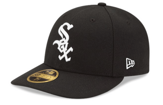 Men's Chicago White Sox New Era Black Authentic Collection On Field Low Profile Game 59FIFTY Fitted Hat