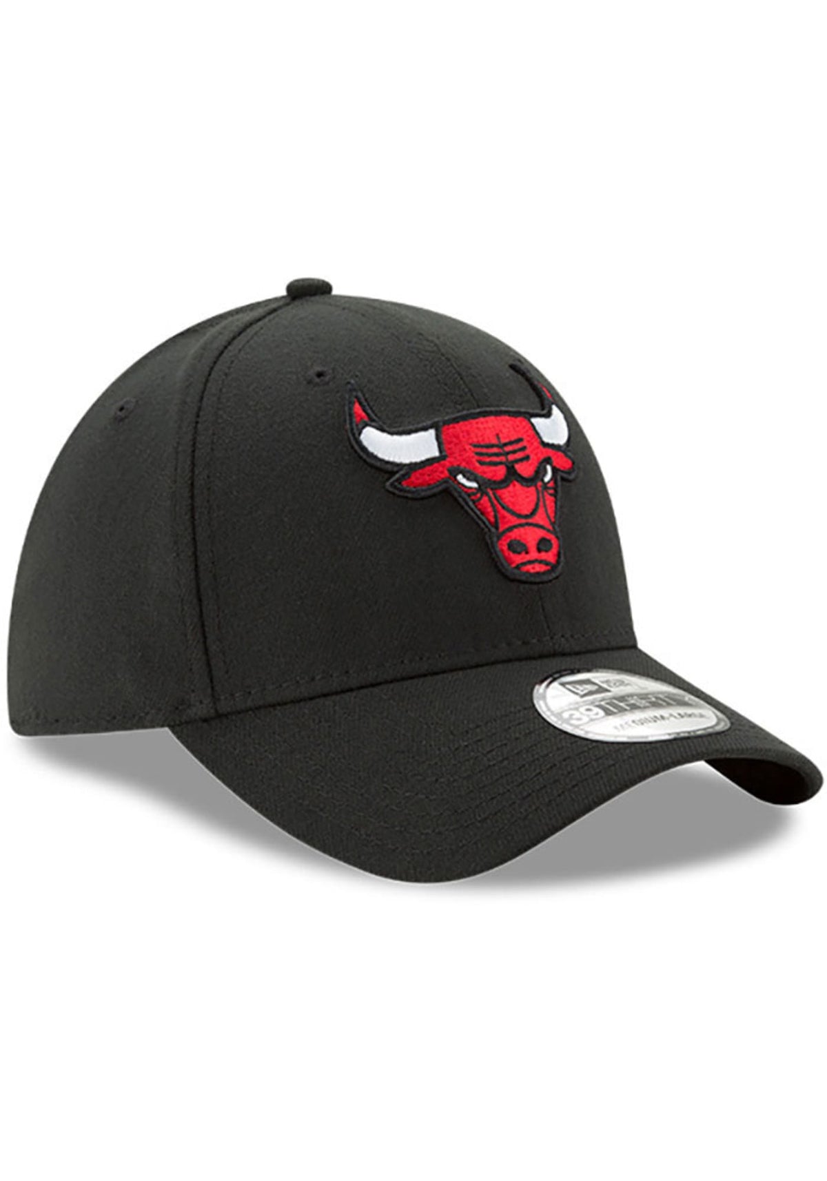 Men's Chicago Bulls New Era Black NBA Team Classic 39THIRTY Flex Hat