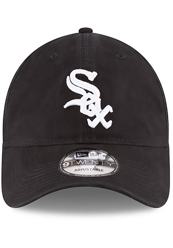 Men's Chicago White Sox New Era Black Game Replica Core Classic 9TWENTY Adjustable Hat