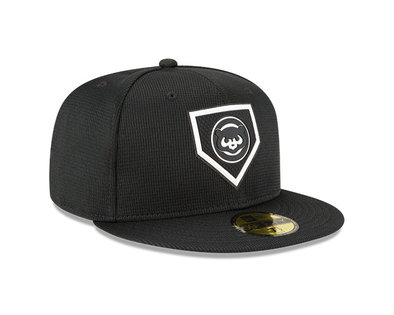 Men's Chicago Cubs Black New Era 2022 Clubhouse Collection 59FIFTY Fitted Hat