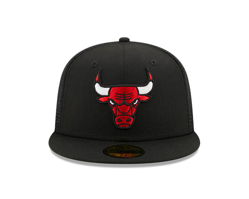 Men's NBA Chicago Bulls 59Fifty Black Classic Trucker Fitted Hat