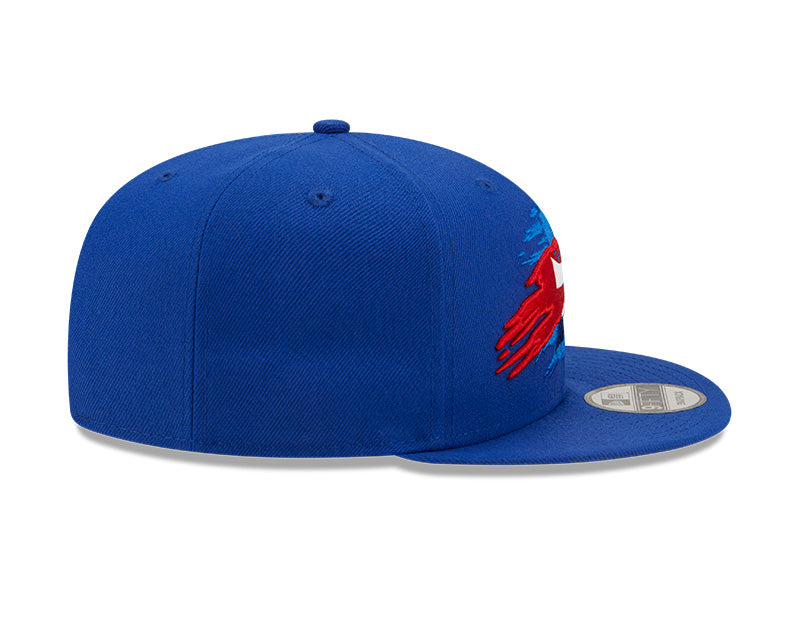 Philadelphia 76ers Logo Tear Blue New Era 9FIFTY Snapback Hat
