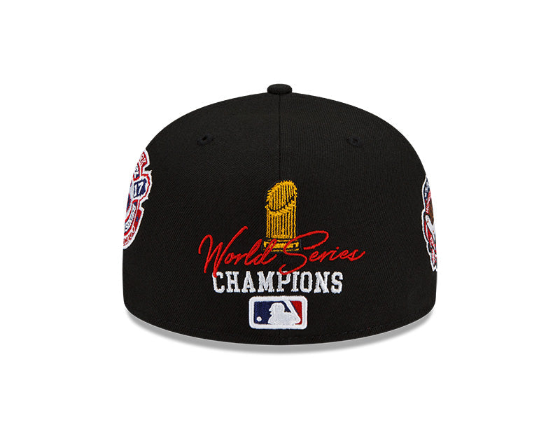 Chicago White Sox 3 Time World Series Champions Edition Black New Era 59FIFTY Fitted Hat