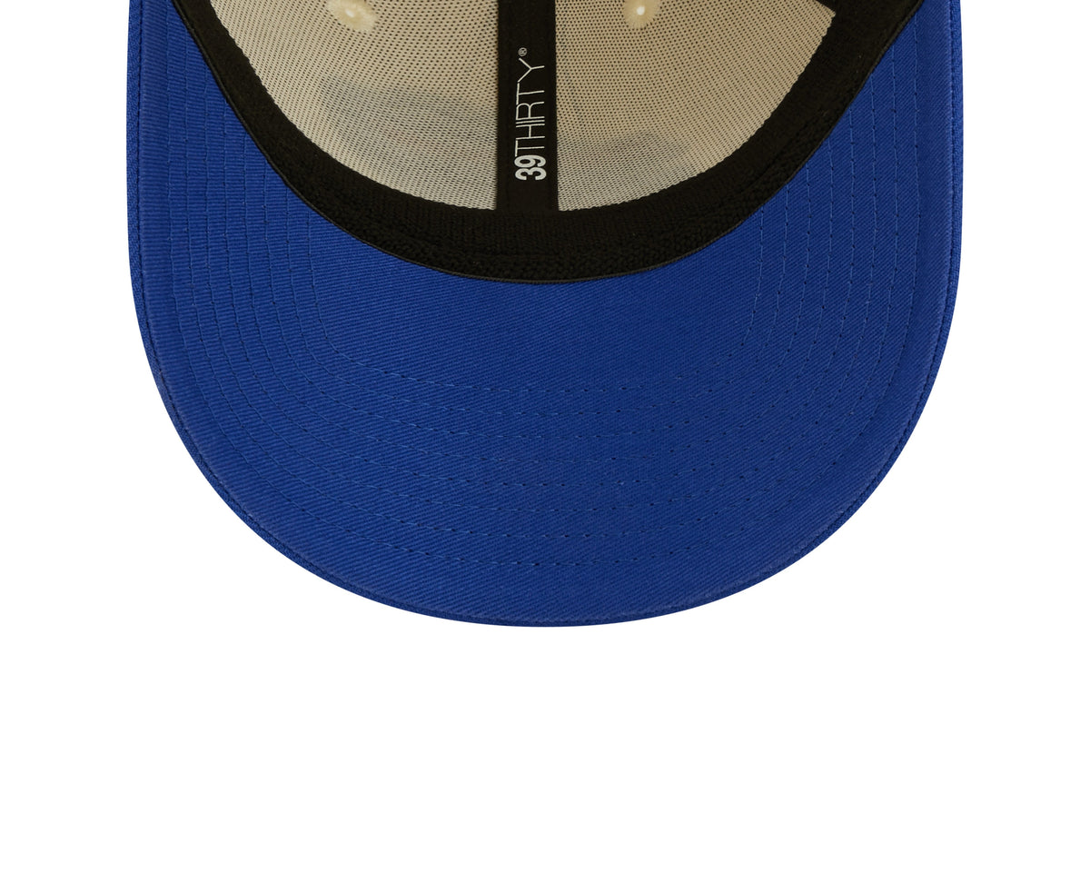 Men's Buffalo Bills New Era Cream/Royal 2022 Sideline 39THIRTY Flex Hat