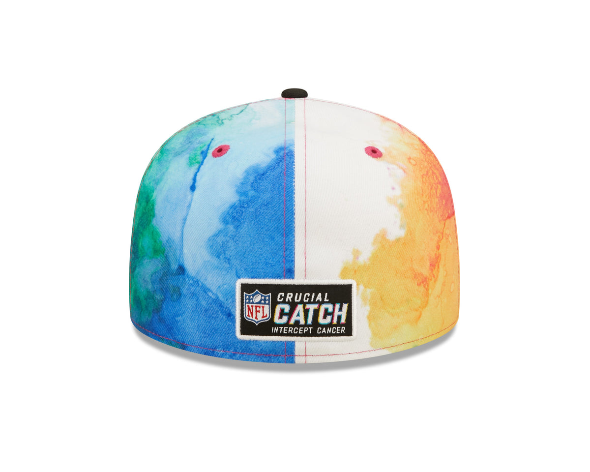 Men's Chicago Bears New Era 2022 Crucial Catch NFL Mascot Logo Multi Color Ink 59FIFTY Fitted Hat