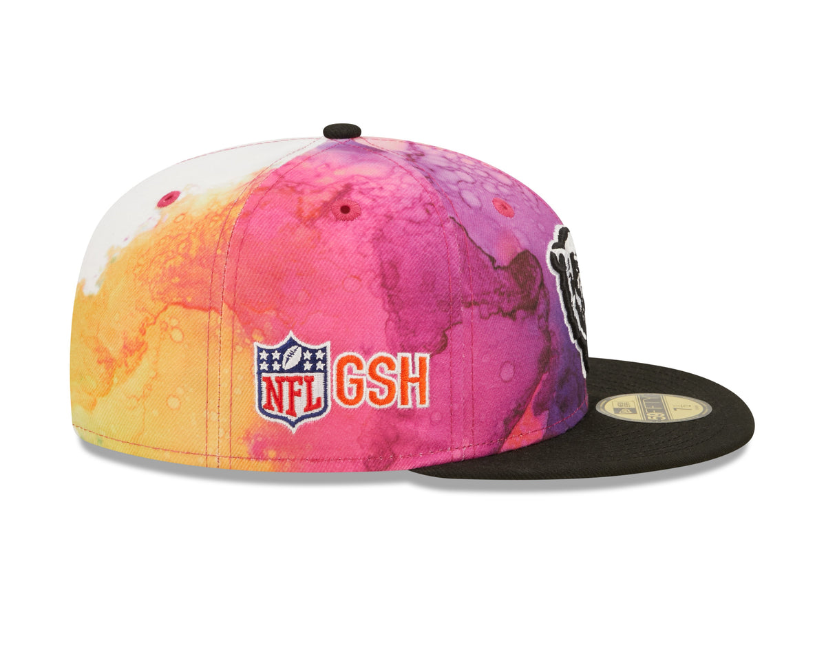 Men's Chicago Bears New Era 2022 Crucial Catch NFL Mascot Logo Multi Color Ink 59FIFTY Fitted Hat