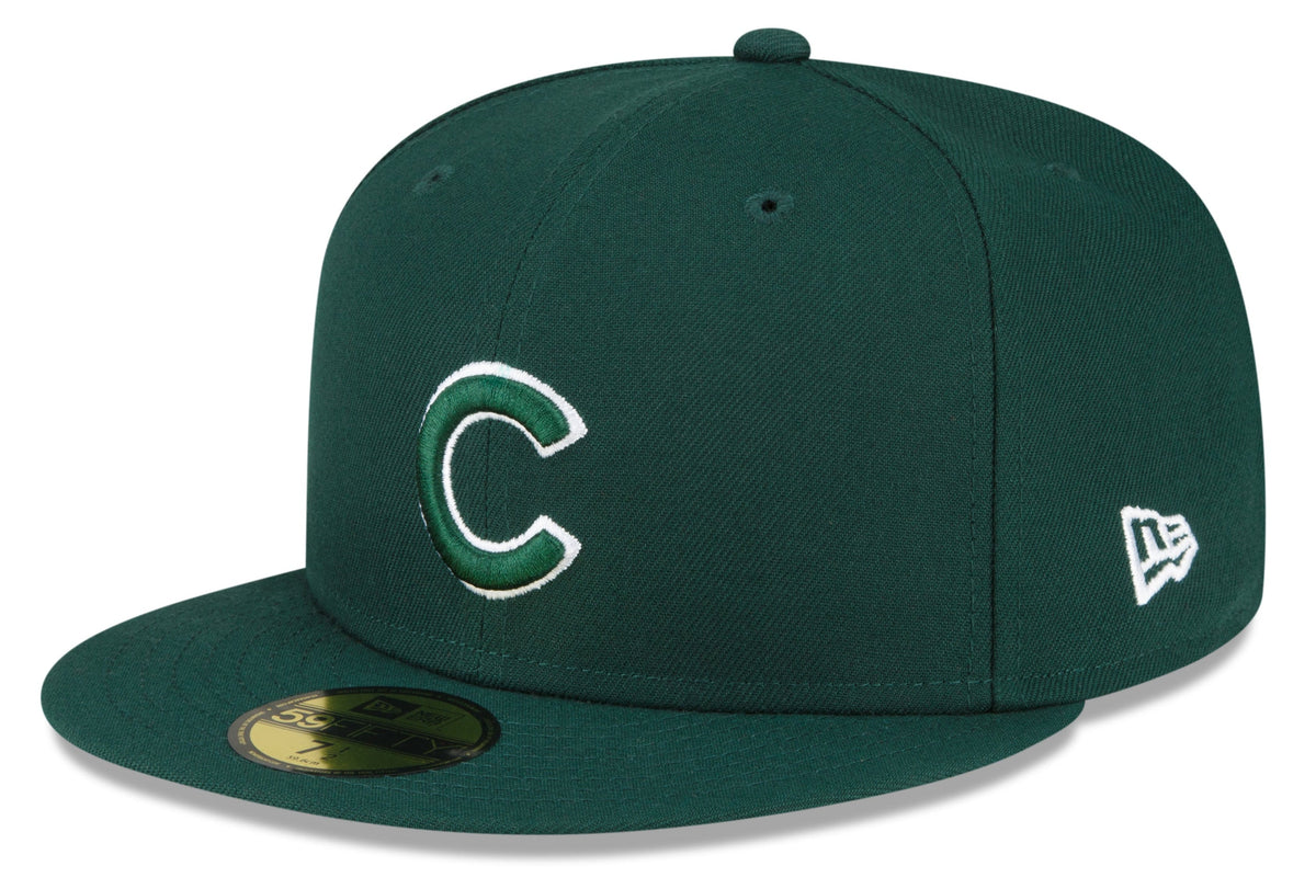 Men's Chicago Cubs Basic New Era Dark Green 59FIFTY Fitted Hat