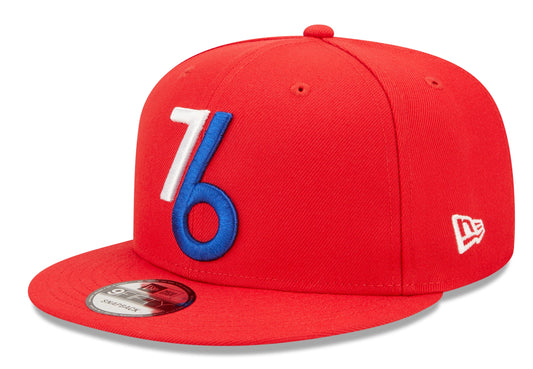 Mens Philadelphia 76ers New Era 2022 NBA City Edition Alternate 9FIFTY Snapback Hat