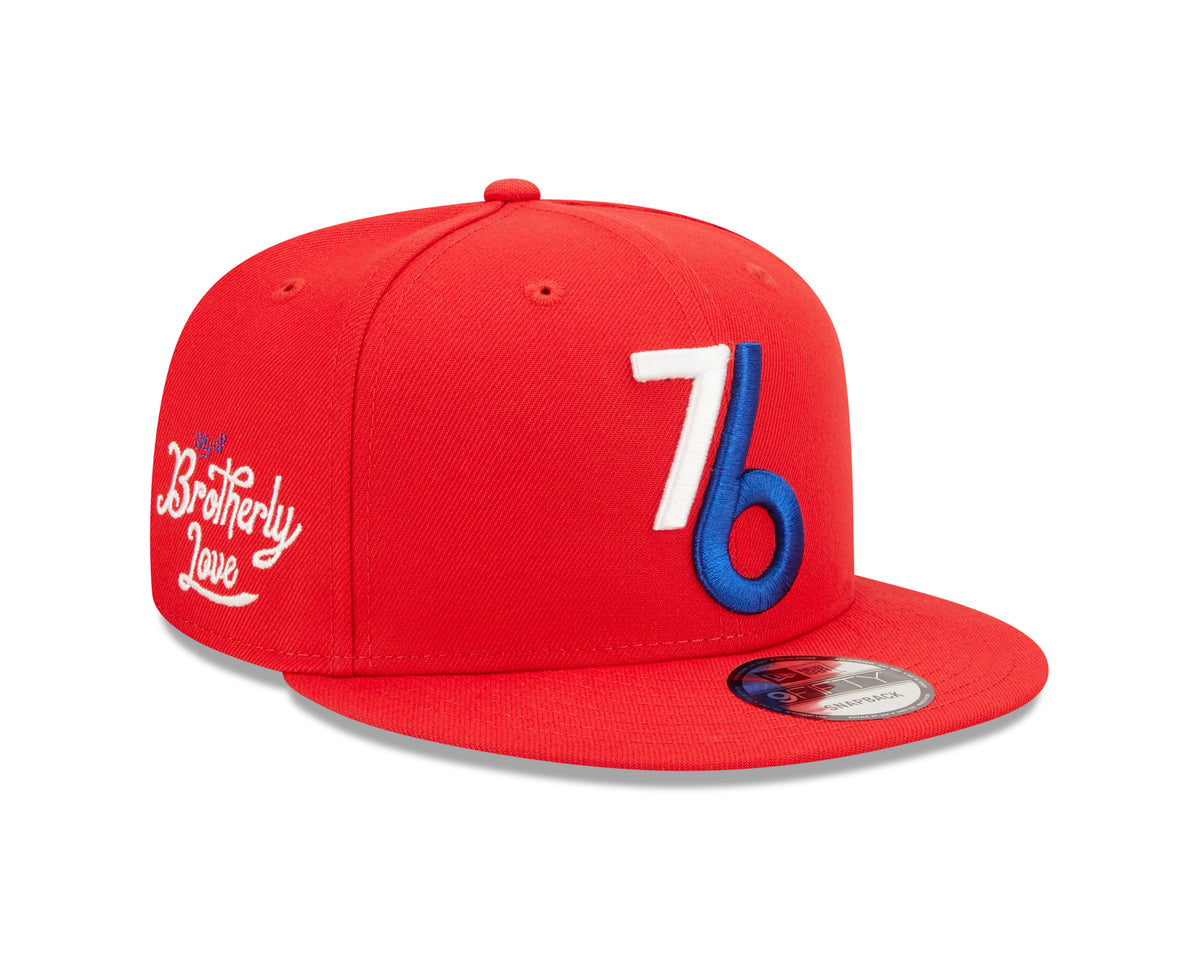 Mens Philadelphia 76ers New Era 2022 NBA City Edition Alternate 9FIFTY Snapback Hat