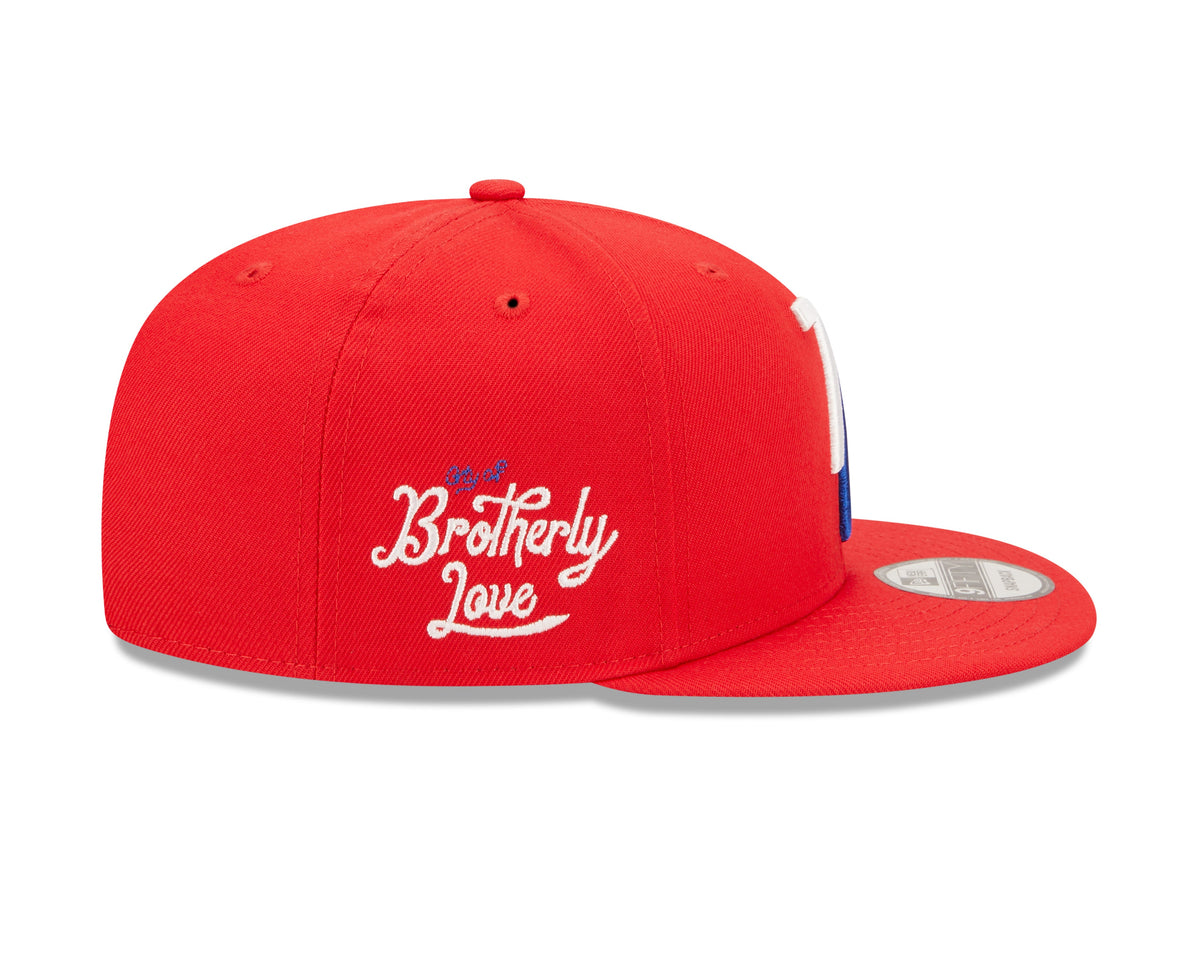 Mens Philadelphia 76ers New Era 2022 NBA City Edition Alternate 9FIFTY Snapback Hat