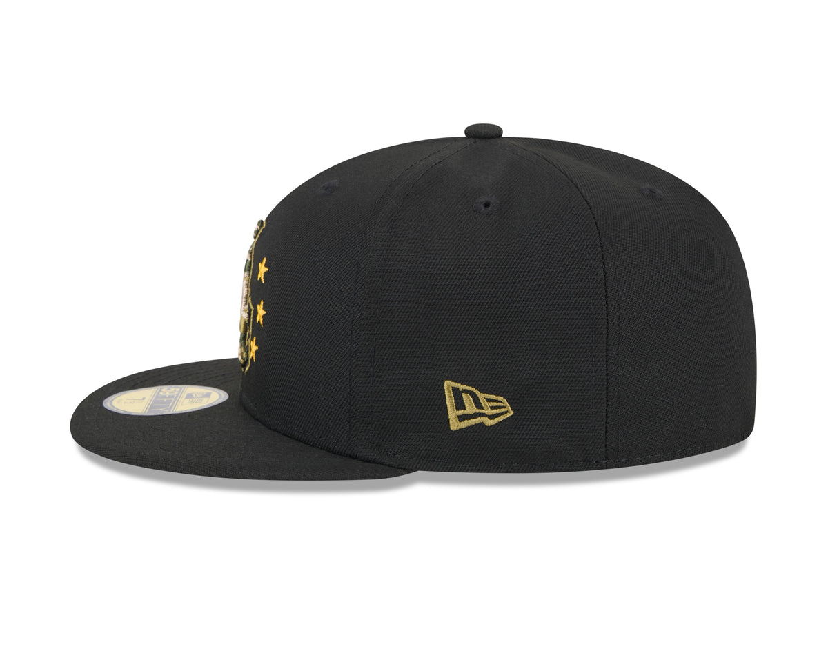 Chicago White Sox New Era 2024 MLB Armed Forces Day On-Field Black 59FIFTY Fitted Hat